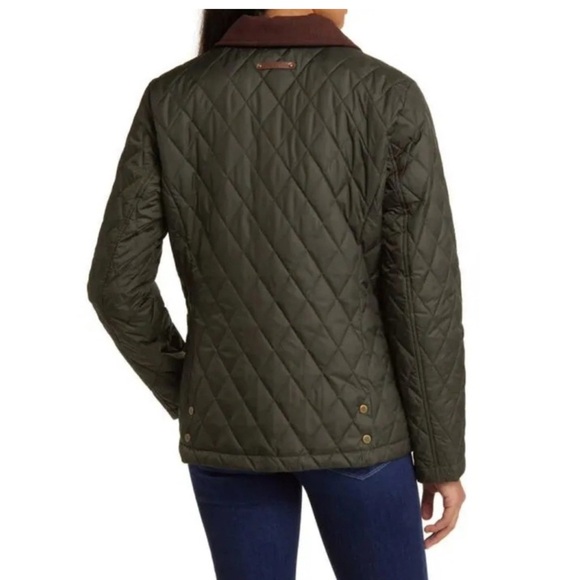 Ralph Lauren Women’s Medium Olive Green Quilted Barn Jacket - Picture 2 of 10